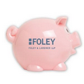 Solid Pink Small Piggy Bank